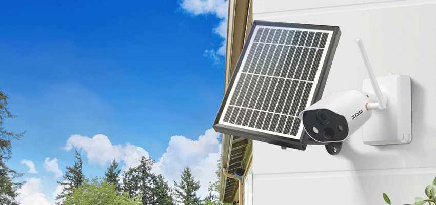 C306 Non Stop Solar Powered wireless Security camera with solar panel