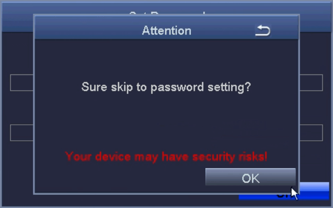 Skip Password Setting