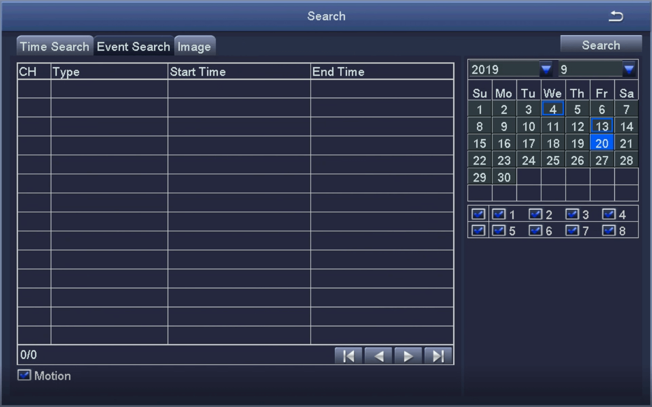 Search Event Search