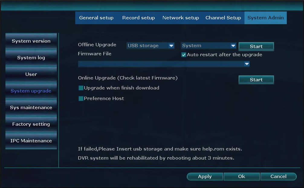 System Admin System Upgrade