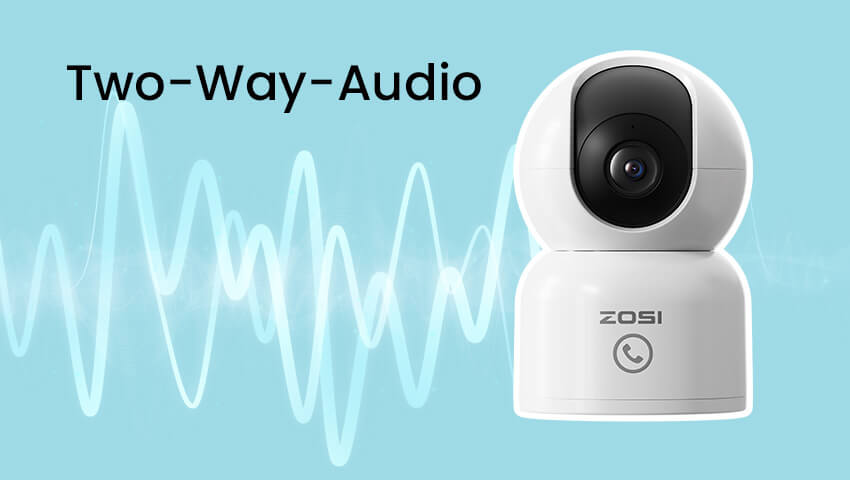 two-way audio security camera