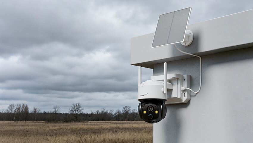 do solar security cameras work on cloudy days