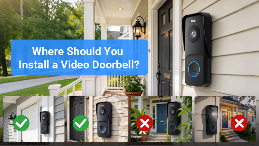 where to install a video doorbell